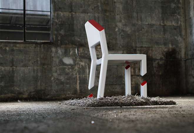 La Cut Chair vue de dos - © Peter Bristol